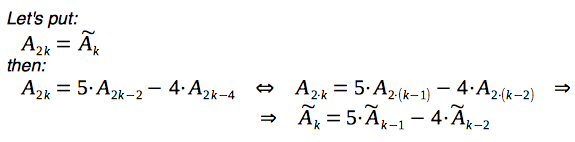 Second-order recurrence relation